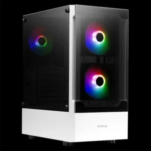 GAMDIAS TALOS E3 WH 3 Built-in 120mm ARGB Fans - Image 3