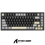 ATTACK SHARK K85 Magnetic Switch 75%, Rapid Trigger, RGB Backlit,82 Keys Wired Gasket Mount with Knob BK