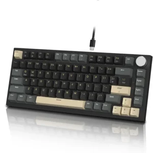 ATTACK SHARK K85 Magnetic Switch 75%, Rapid Trigger, RGB Backlit,82 Keys Wired Gasket Mount with Knob BK - Image 2