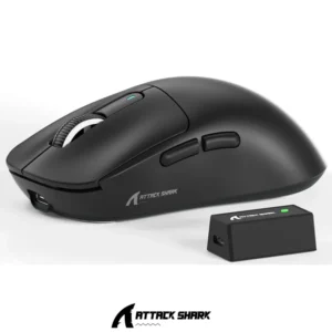 Mouse ATTACK SHARK X3 PRO 4K/8K Lightweight Tri-Mode(Wired/2.4GHz/BT) PAW3395 BLACK - Image 2
