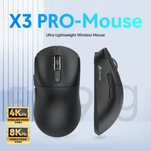 Mouse ATTACK SHARK X3 PRO 4K/8K Lightweight Tri-Mode(Wired/2.4GHz/BT) PAW3395 BLACK - Image 14