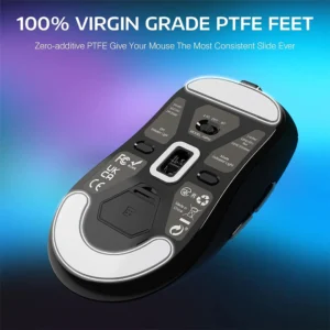 Mouse ATTACK SHARK X3 PRO 4K/8K Lightweight Tri-Mode(Wired/2.4GHz/BT) PAW3395 BLACK - Image 9