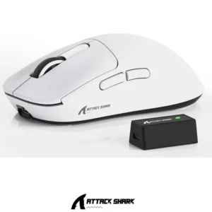 Mouse ATTACK SHARK X3 PRO 4K/8K Lightweight Tri-Mode(Wired/2.4GHz/BT) PAW3395 WHITE - Image 3