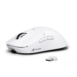 Mouse ATTACK SHARK X3 Wireless PAW3395 Superlight Lightweight Tri-Mode 2.4G/USB-C Wired/Bluetooth WH - Image 5