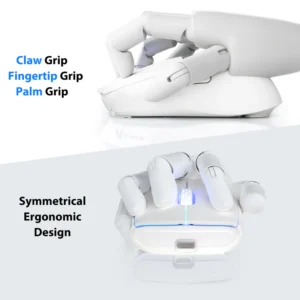 Mouse ATTACK SHARK X5 Wireless, Tri-Modes BT 5.1/2.4Ghz/USB-C,Lightweight 49g,PAW3212, Rechargeable Battery - Image 9