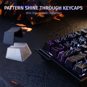 ATTACK SHARK X68 HE 60% Rapid Trigger Magnetic Switch Wired TKL with Adjustable Actuation,Hall Effect Magnetic Switch,8KHz Polling Rate,RGB Backlit BK - Image 11