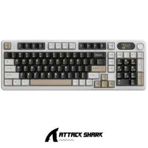 ATTACK SHARK X98 Pro Wireless Mechanical Keyboard with Screen & Knob, 2.4G/USB-C/BT5.0