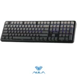 AULA F108 Wireless, Full Size with 4000mAh Battery, 108 Hot-Swappable and Programmable Keys, RGB Backlight BK/GREY