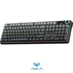 AULA F108 PRO Tri-Mode Connectivity,Hot Swappable with 8000mAh Battery,Pre-lubed Switches,RGB Backlit,PBT Keycaps,104 Keys