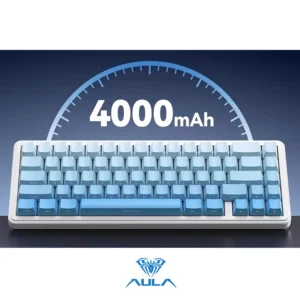 AULA EPOMAKER x F65 65% Wireless, Hot Swappable Gasket Five-Layer Padding, RGB Backlit, Bluetooth/2.4GHz/USB-C BLUE - Image 3