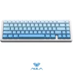 AULA EPOMAKER x F65 65% Wireless, Hot Swappable Gasket Five-Layer Padding, RGB Backlit, Bluetooth/2.4GHz/USB-C BLUE