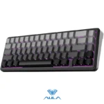 AULA EPOMAKER x F65 65% Wireless, Hot Swappable Gasket Five-Layer Padding, RGB Backlit, Bluetooth/2.4GHz/USB-C BK-GREY