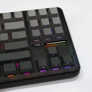 AULA F87 Pro Wireless,Tri-Mode BT5.0/2.4GHz/USB-C Hot Swappable Custom Keyboard,Pre-lubed Switches,75% BK-GREY - Image 3