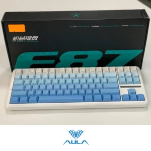 AULA F87 Pro Wireless,Tri-Mode BT5.0/2.4GHz/USB-C Hot Swappable Custom Keyboard,Pre-lubed Switches,75% BLUE - Image 4