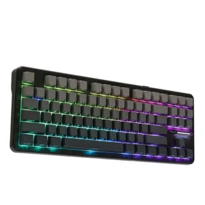 AULA F87 Pro Wireless,Tri-Mode BT5.0/2.4GHz/USB-C Hot Swappable Custom Keyboard,Pre-lubed Switches,75% BK-GREY - Image 8
