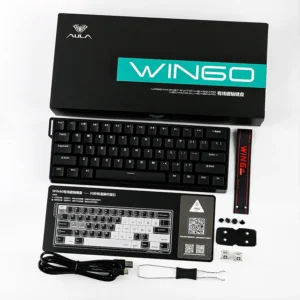 Aula WIN60 HE STANDARD VERSION 65%, Magnetic Switch Hot Swappable, Adjustable Actuation Rapid Trigger Mode, 8000 Hz Polling Rate - Image 2