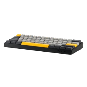 AULA WIN60 HE MAX VERSION 65%, Wing Chun Magnetic Switch Hot Swappable, Adjustable Actuation Rapid Trigger Mode, 8000 Hz Polling Rate GREY AND YELLOW - Image 6