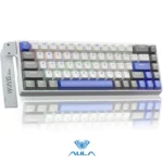 AULA WIN68 HE MAX VERSION 65%, Wing Chun Magnetic Switch Hot Swappable, Adjustable Actuation Rapid Trigger Mode, 8000 Hz Polling Rate BLUE/WHITE/GREY