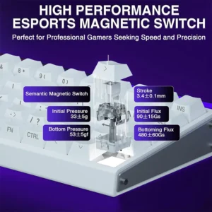 AULA Hero 68 HE 60% Wired, Hall Effect Magnetic Switch Keyboard with Adjustable Actuation, Fast Trigger Mode, 8K Hz Polling Rate, 0.125ms - Image 13