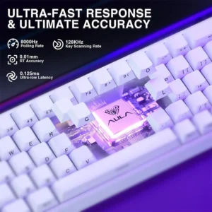 AULA Hero 68 HE 60% Wired, Hall Effect Magnetic Switch Keyboard with Adjustable Actuation, Fast Trigger Mode, 8K Hz Polling Rate, 0.125ms - Image 17
