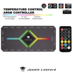 Jungle Leopard ARGB PWM Fan Hub with Controller, 9 Ports 5V ARGB Fan, Magnetic Base
