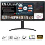 LG 34WP550-B 34″ Ultrawide FHD 5Ms 75Hz IPS 21:9 HDR10