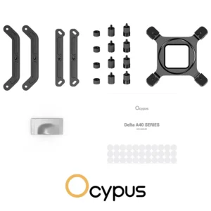 AIR COOLER Ocypus Delta A40 ARGB 4 Heat Pipes, PWM Fan WHITE - Image 8