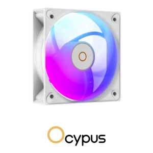 AIR COOLER Ocypus GAMMA A40 WH ARGB 4 Heat Pipes, PWM Fan - Image 3