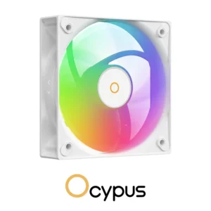 AIR COOLER Ocypus GAMMA A40 DIGITAL WH ARGB 4 Heat Pipes, PWM Fan - Image 7
