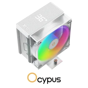 AIR COOLER Ocypus GAMMA A40 DIGITAL WH ARGB 4 Heat Pipes, PWM Fan - Image 3
