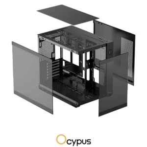 OCYPUS IOTA C70 ARGB Pre-Installed 6 ARGB Fans with Fan Hub BLACK - Image 11