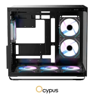 OCYPUS IOTA C70 ARGB Pre-Installed 6 ARGB Fans with Fan Hub BLACK - Image 3
