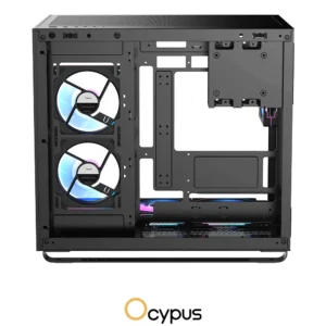 OCYPUS IOTA C70 ARGB Pre-Installed 6 ARGB Fans with Fan Hub BLACK - Image 4