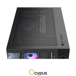 OCYPUS IOTA C70 ARGB Pre-Installed 6 ARGB Fans with Fan Hub BLACK - Image 10