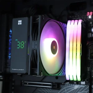 AIR COOLER THERMALRIGHT Assassin X120 R Digital ARGB BLACK Digital Screen TL-P12-S PWM Quiet Fan - Image 2