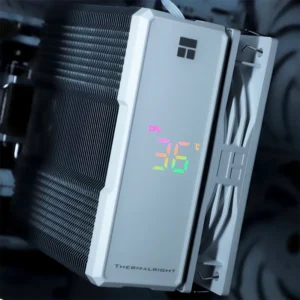 AIR COOLER THERMALRIGHT Assassin X120 R Digital ARGB WHITE Digital Screen TL-P12-S PWM Quiet Fan - Image 2