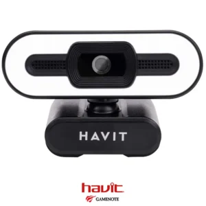 Webcam Havit HV-HN24G Pro 2K with Auto Focus, LED Light, and Microphone