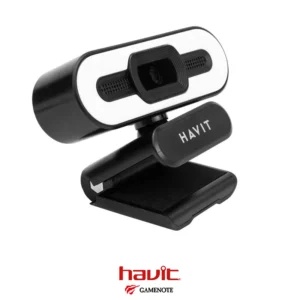 Webcam Havit HV-HN24G Pro 2K with Auto Focus, LED Light, and Microphone - Image 3