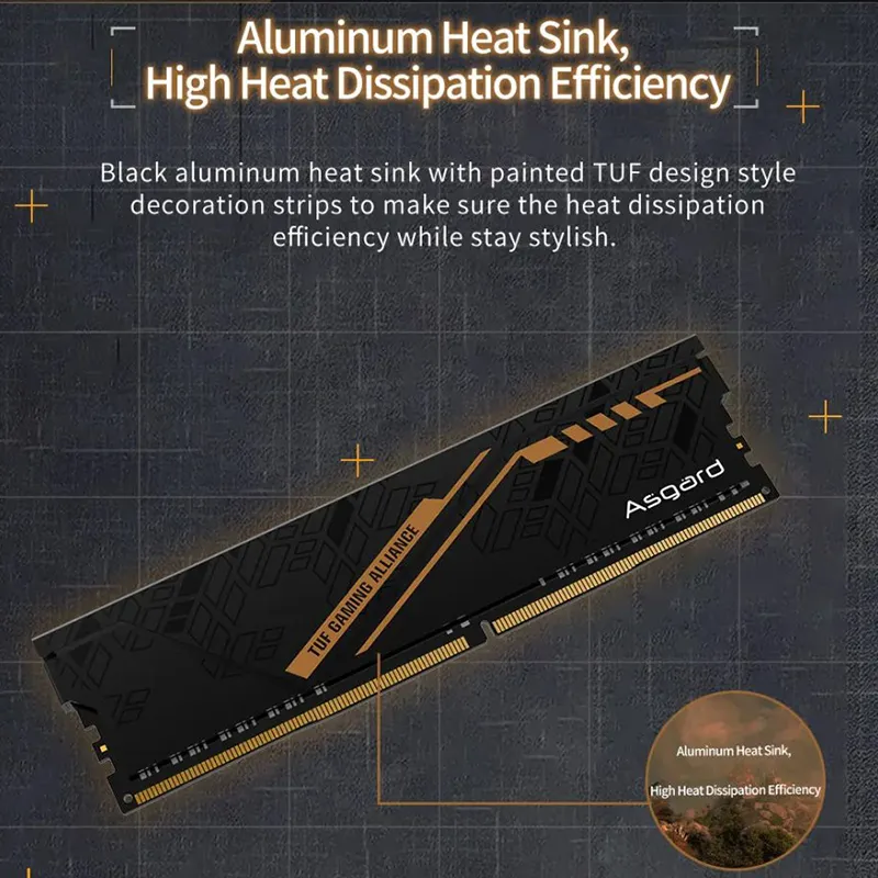 RAM ASGARD TUF GAMING KIT (8*2) 16GB DDR4 32OOMHZ - KhabirTech