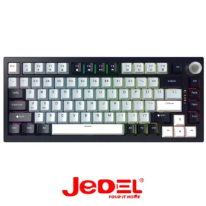 JEDEL KL81 MECHANICAL KEYBOARD  82 Keys Wired Gasket  with software RED SWITCH - Image 3