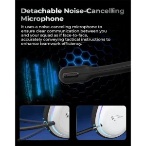 Havit Fuxi -H7 Five-Mode Gaming Headphones WHITE - Image 7
