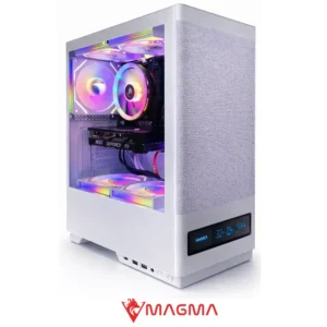 CASE MAGMA V8202 Digital Screen, 3X ARGB Fans, USB-C, USB 3.0 WHITE