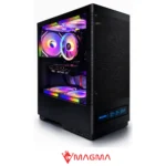 CASE MAGMA V8202 Digital Screen, 3X ARGB Fans, USB-C, USB 3.0 BLACK