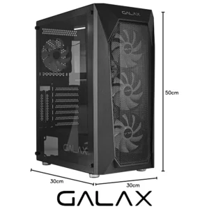 CASE GALAX REVOLUTION 5 4X FANS BLACK - Image 7