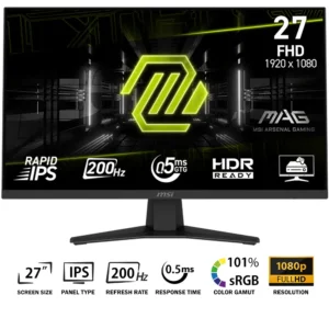 MSI MAG 274F FHD 27" 200Hz 0.5ms RAPID IPS