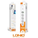 Universal Power Strip 4X AC Outlets LDNIO SE4432 With 4 Port USB Charger (Multiprise)
