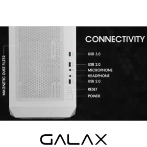 CASE GALAX REVOLUTION 7 4X FANS WHITE - Image 8