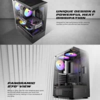 CASE ANTEC VCX300 ARGB 5 FANS  ATX Mid Tower Black - Image 2