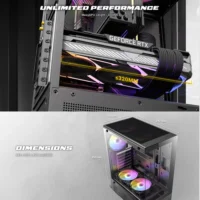 CASE ANTEC VCX300 ARGB 5 FANS  ATX Mid Tower Black - Image 6