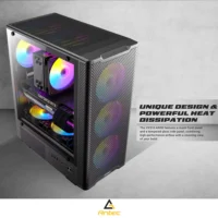 CASE ANTEC VX310 4 FANS ARGB ATX Mid Tower Black High Airflow Mesh - Image 4